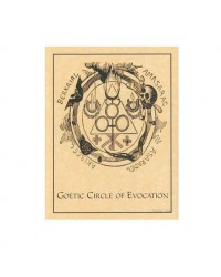 Goetic Circle of Evocation Parchment Poster