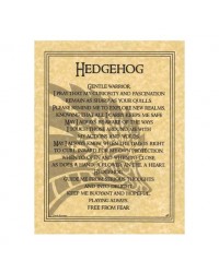 Hedgehog Animal Spirit Parchment Poster
