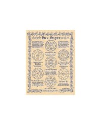 Hex Signs Reference Parchment Poster
