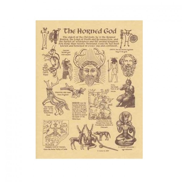 Horned God Parchment Poster