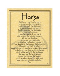 Horse Spirit Prayer Parchment Poster