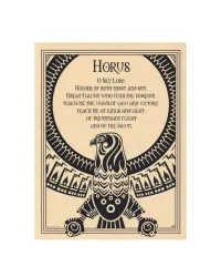 Horus Egyptian God Parchment Poster