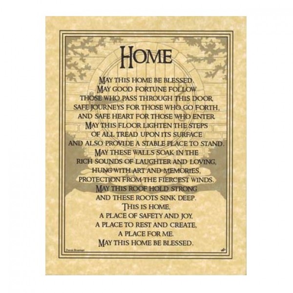 Home Blessing Parchment Poster