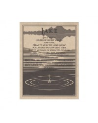 Lake Prayer Parchment Poster