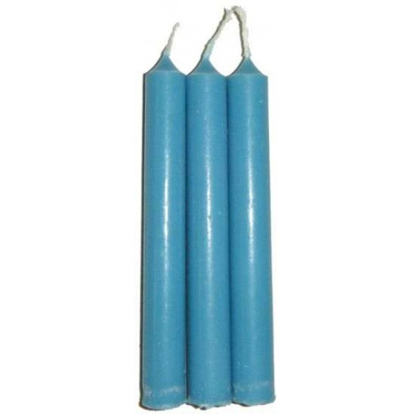 Light Blue Mini Taper Spell Candles