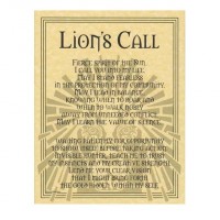 Lions Call Animal Spirit Parchment Poster