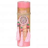 Love Dreamcatcher Pillar Candle
