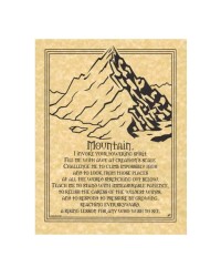 Mountain Prayer Parchment Poster