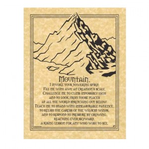 Mountain Prayer Parchment Poster