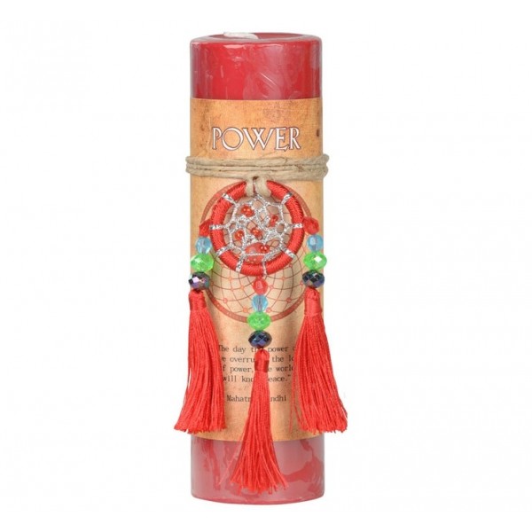 Power Dreamcatcher Pillar Candle