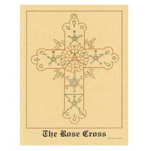 Rose Cross Hermetic Parchment Poster