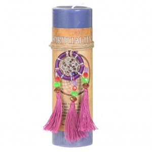 Spirituality Dreamcatcher Pillar Candle