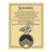 Squirrel Prayer Animal Spirit Parchment Poster