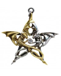 Draca Stella Dragon Pentacle Necklace
