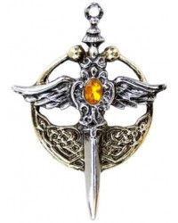 Saint Michael Relic Pewter Necklace