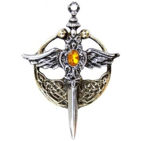 Saint Michael Relic Pewter Necklace