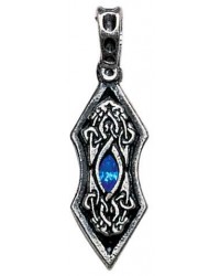 Eye of the Ice Dragon Pewter Necklace for Stability