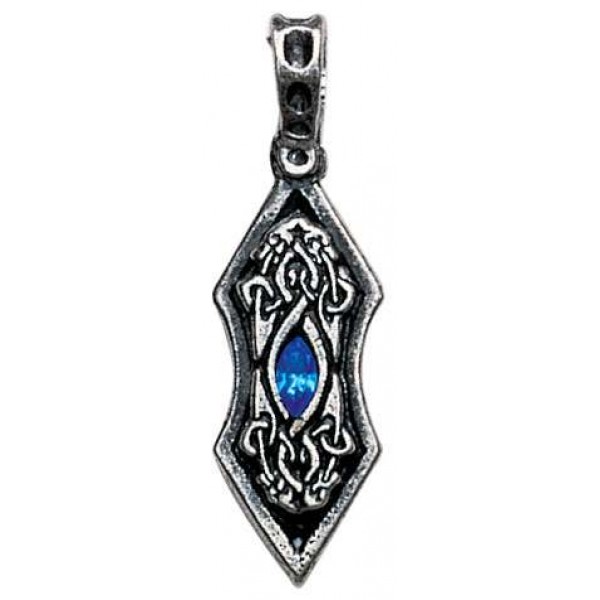 Eye of the Ice Dragon Pewter Necklace for Stability