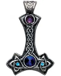 Mjolnir Thors Hammer Pewter Necklace