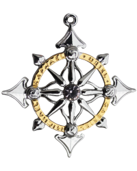 Archangel Compass Harmony Amulet Kaballah Necklace