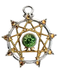 Enneagram Kaballah Amulet Necklace