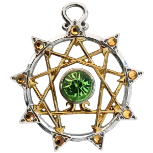 Enneagram Kaballah Amulet Necklace