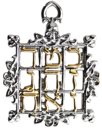 Magic Square of Saturn Kaballah Amulet Necklace