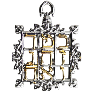 Magic Square of Saturn Kaballah Amulet Necklace