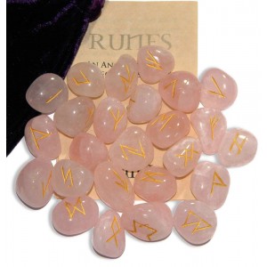 Rose Quartz Gemstone Runes