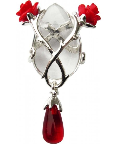 Perfect Love Rose and Thorn Crystal Keeper Necklace