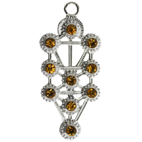 Tree of Life Enlightenment Kaballah Amulet Necklace