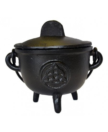 Triquetra Cast Iron 4.5 Inch Witches Cauldron
