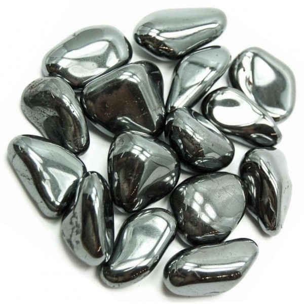 Hematite Tumbled Stones - 1 Pound Pack