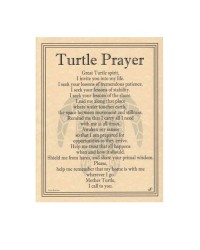 Turtle Animal Spirit Prayer Parchment Poster