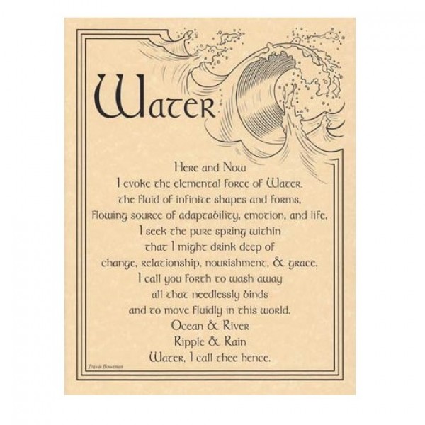 Element of Water Parchment Poster